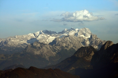 Der Dachstein von der Rossfeld-Höhenringstraße