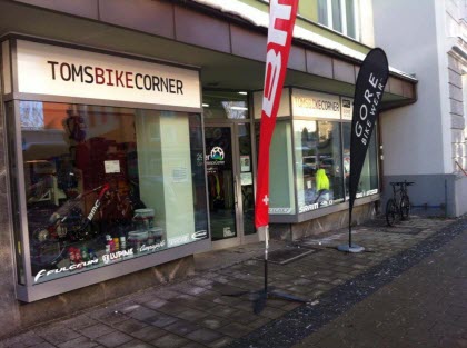 Der Laden von Toms Bike Corner in Rosenheim