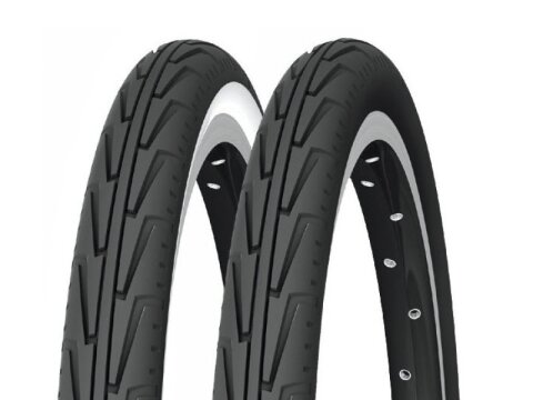 Michelin Fahrradreifen City´J schwarz/weiß 44-507