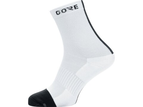 Gore M Mid Socken mittellang weiß-schwarz XL / 44-46