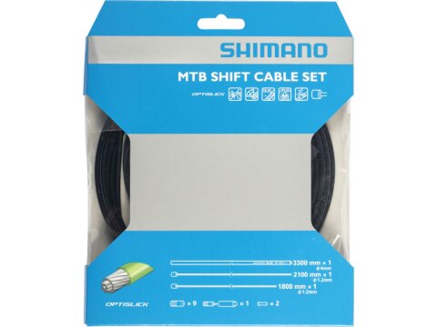 Shimano Schaltzugset MTB Optislick weiß