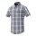 Shimano Transit Short Sleeve Check Button Up Trikot Navy Blazer M