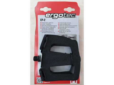 Ergotec EP-2 Pedal mit Reflektoren schwarz