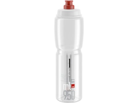 Elite Trinkflasche Jet 950 ml transparent-rot