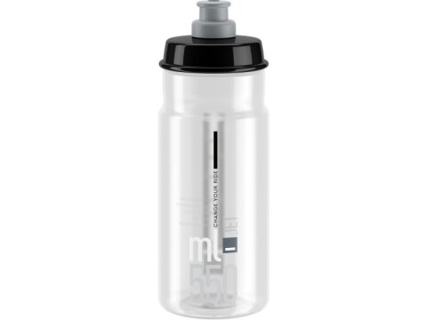 Elite Trinkflasche Jet 550 ml transparent-Grau