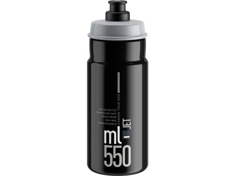 Elite Trinkflasche Jet 550 ml schwarz-grau