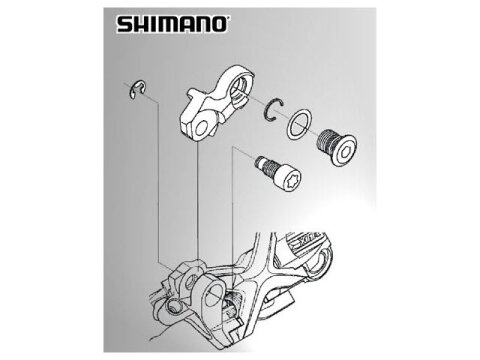 Shimano Schaltwerk BEF-Schraube, B-Type RD-M972