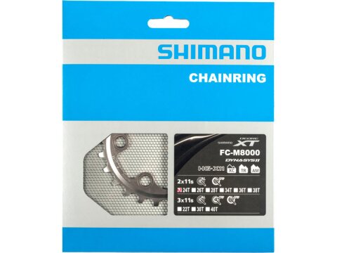Shimano FC-M8000 Kettenblatt 11s, 2-fach