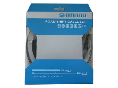 Shimano Schaltzugset Rennrad, PTFE grau