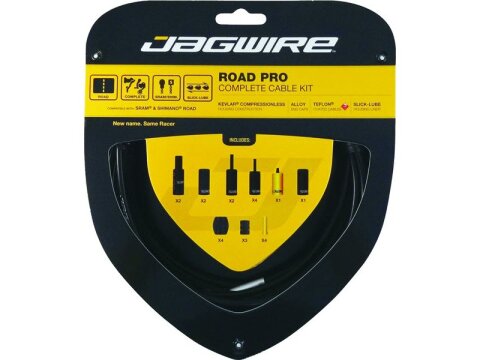 Jagwire Road Pro Schalt-/ Bremszugset gold