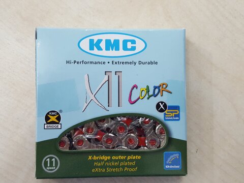 KMC Kette X-11 Vivid Red 11-fach 118 Glieder